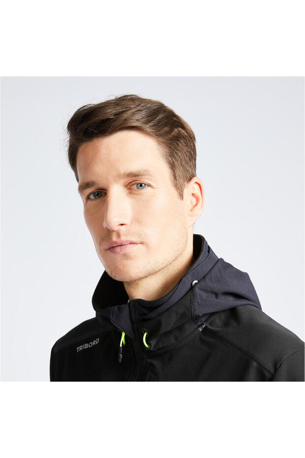 معطف سوفت شيل للرجال - أسود - سيلينج 500 - 4