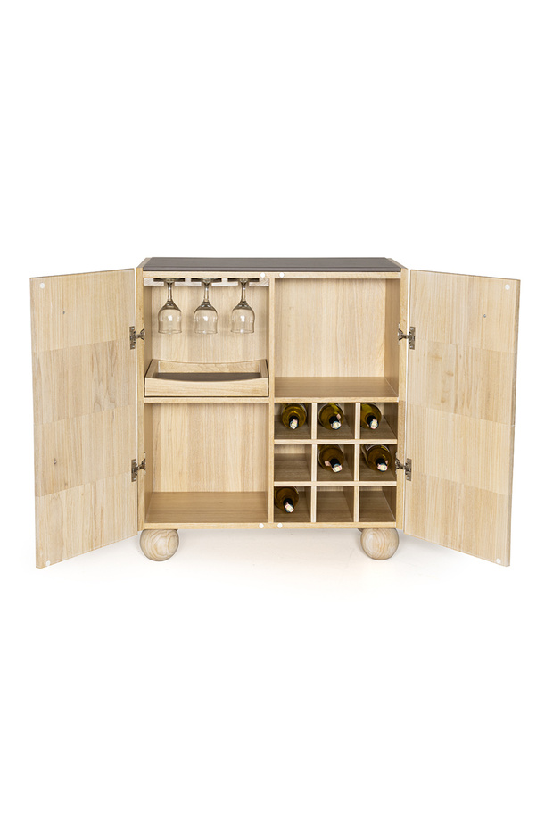 Circles Ahşap Bar Dolabı - 4