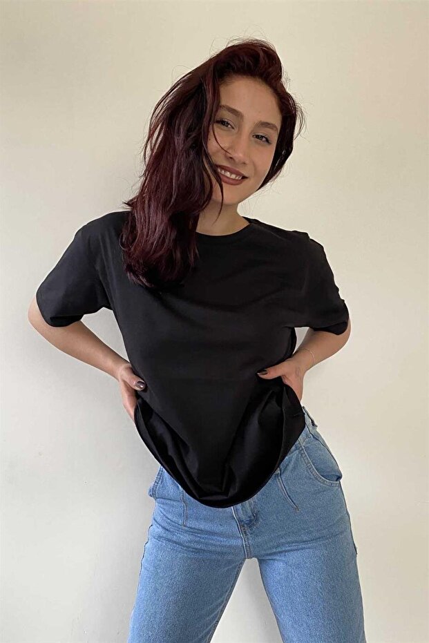 Crew Neck Basic T-Shirt - 1