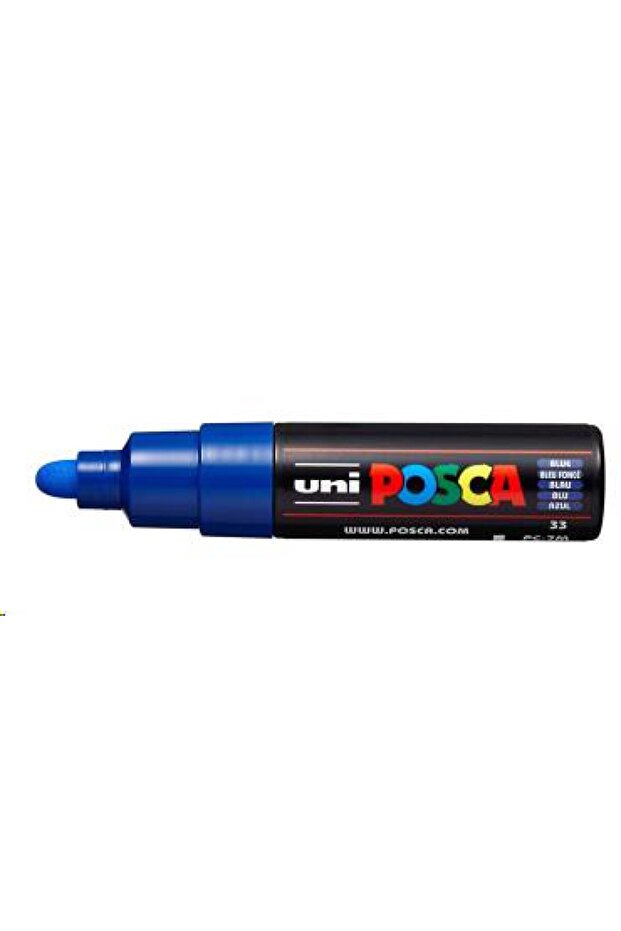Uniball Posca Blue 4.5-5.5 قلم تحديد ملصق مائي ذو طرف رصاصي Pc-7m
