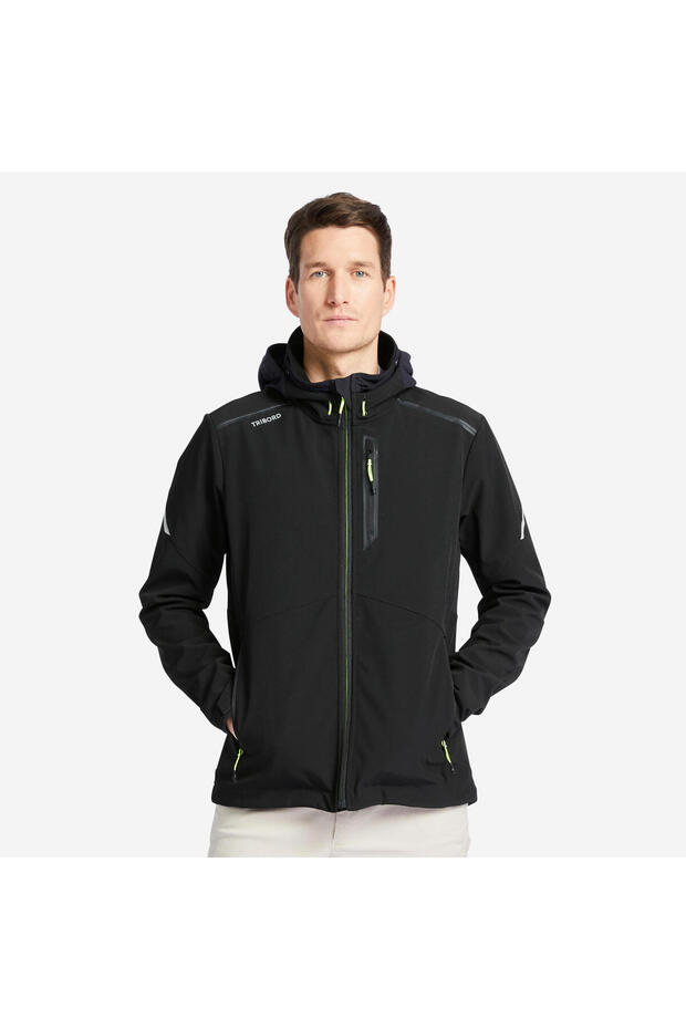 معطف سوفت شيل للرجال - أسود - سيلينج 500 - 1