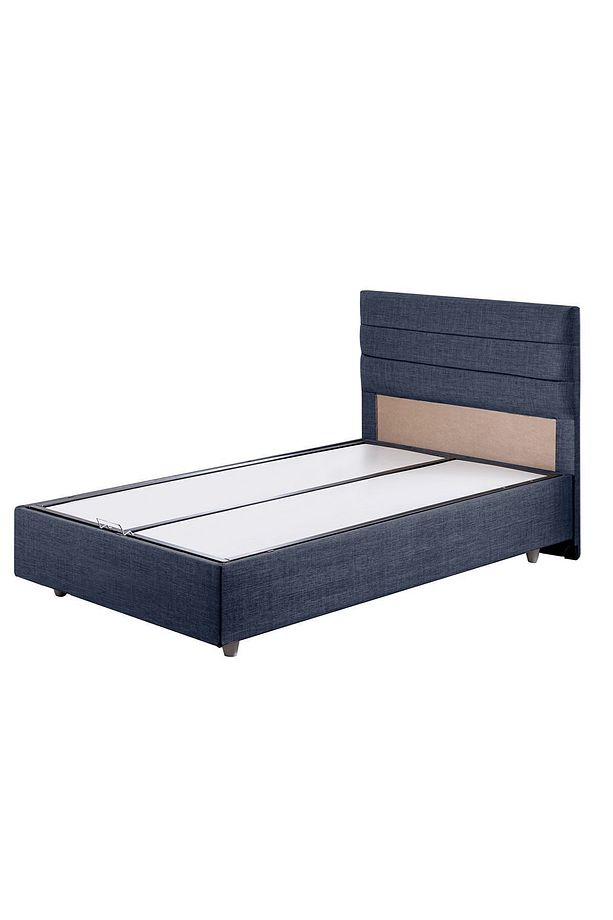 Sofia Tek Kişilik Baza Başlık Comfort Yatak Seti Lacivert - 3