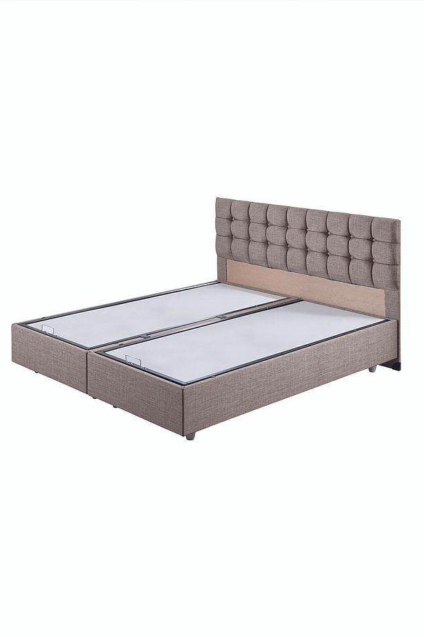 Venedik Çift Kişilik Baza Başlık Letto Yatak Seti Kahve - 3