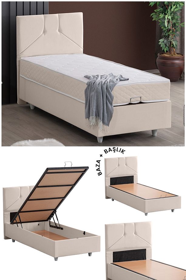 Wick Ikili Set, Tek Kişilik Baza Başlık Seti - 1