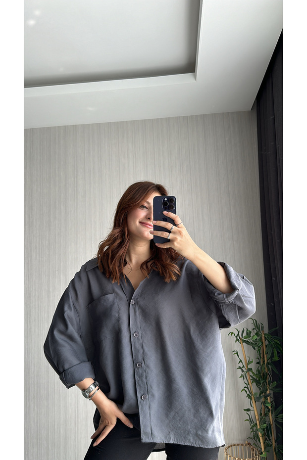 Oversize Gömlek - 3