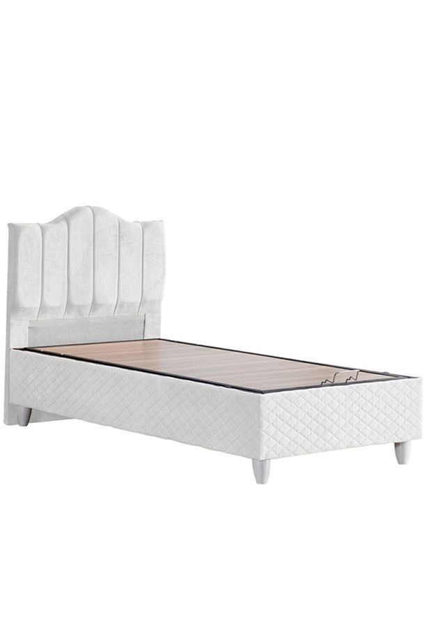 Baza, Trend Tek Kişilik Baza Başlık Letto Yatak Seti - Beyaz - 3
