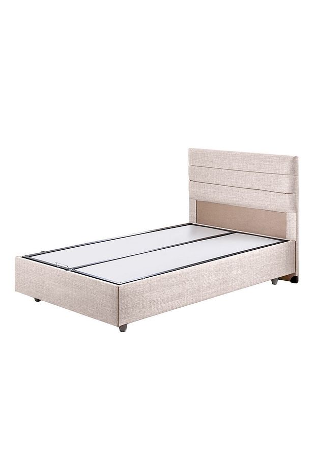 Sofia Tek Kişilik Baza Başlık Comfort Yatak Seti Krem - 3