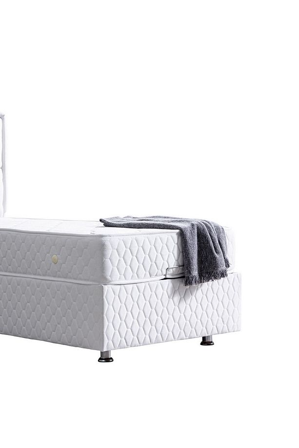 Grand Ikili Set, Tek Kişilik Baza Başlık Seti, Beyaz - 5