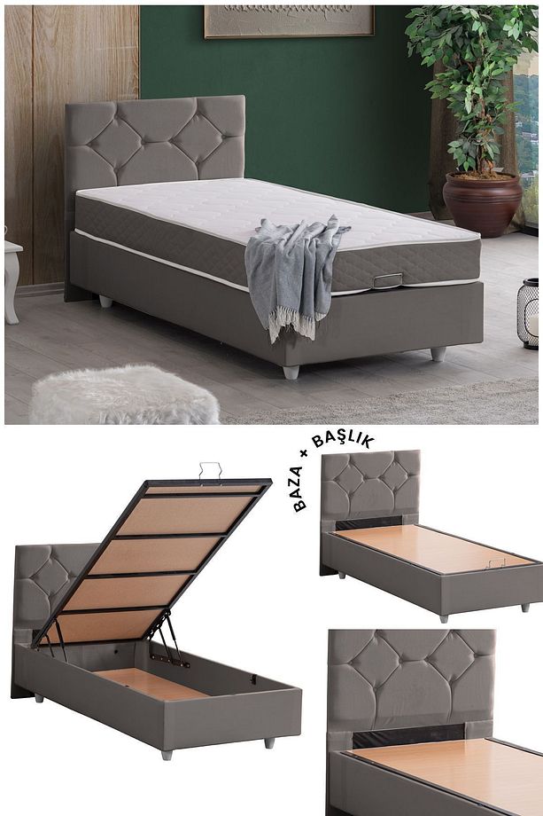 Glamis Ikili Set, Tek Kişilik Baza Başlık Seti - 1