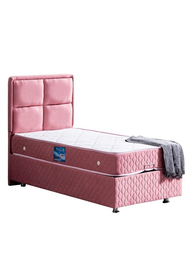 Grand Ikili Set, Tek Kişilik Baza Başlık Seti, Pembe - 2