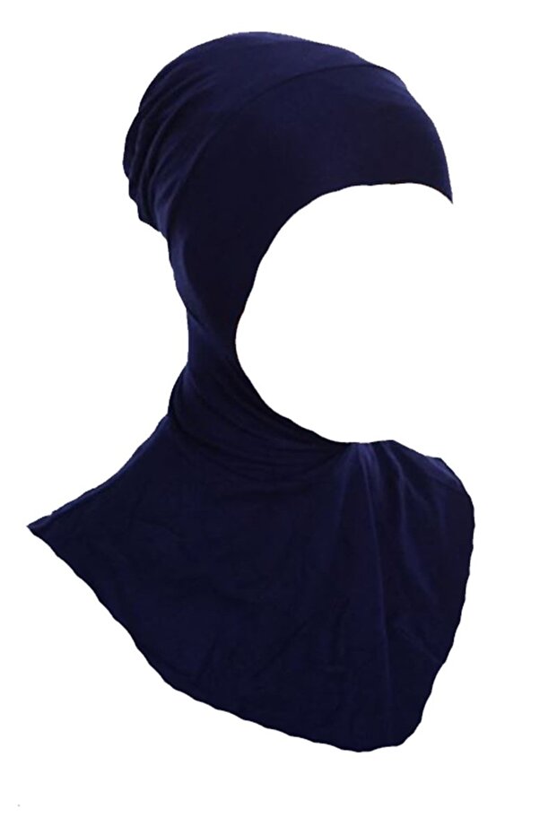 Navy Blue Hijab Bonnet