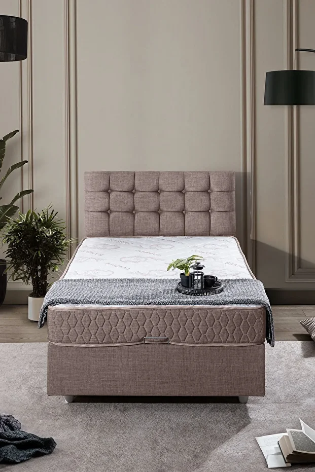 Venedik Tek Kişilik Baza Başlık Comfort Ortopedik Yatak Seti - 2