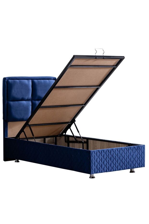Grand Ikili Set, Tek Kişilik Baza Başlık Seti, Lacivert - 6