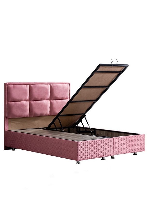 Grand Ikili Set, Çift Kişilik Baza Başlık Seti, Pembe - 6