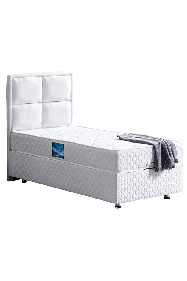 Grand Ikili Set, Tek Kişilik Baza Başlık Seti, Beyaz - 2