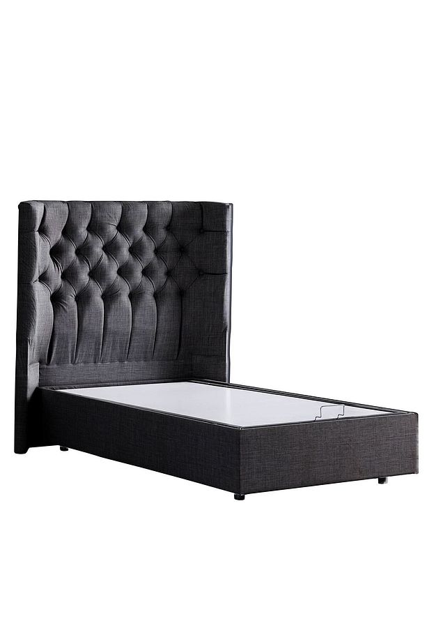 Matilda Ikili Set, Tek Kişilik Baza Başlık Seti, Antrasit - 5