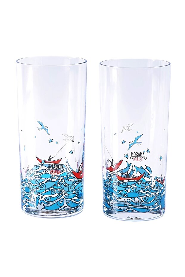Fish Tale, Raki Glass Set of 2