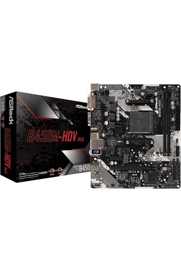 B450m-hdv R4.0 Ddr4 Hdmı Dvı Pcıe 16x V4.0 Am4 Matx - 1