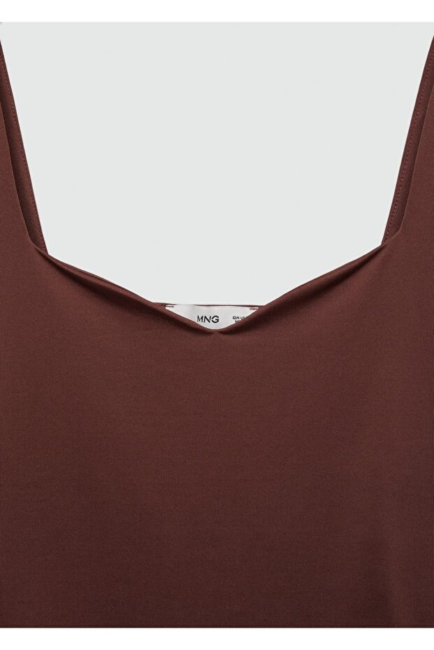 Askılı triko bluz - 6