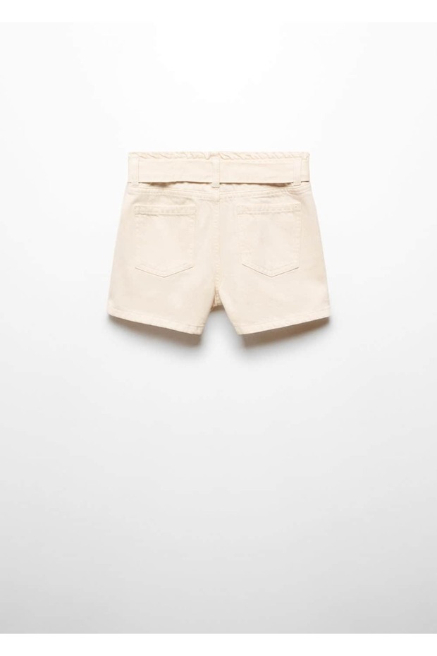 Kemerli paperbag şort - 4