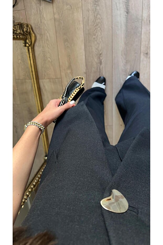 Wool Effect Anthracite Double Set - 3