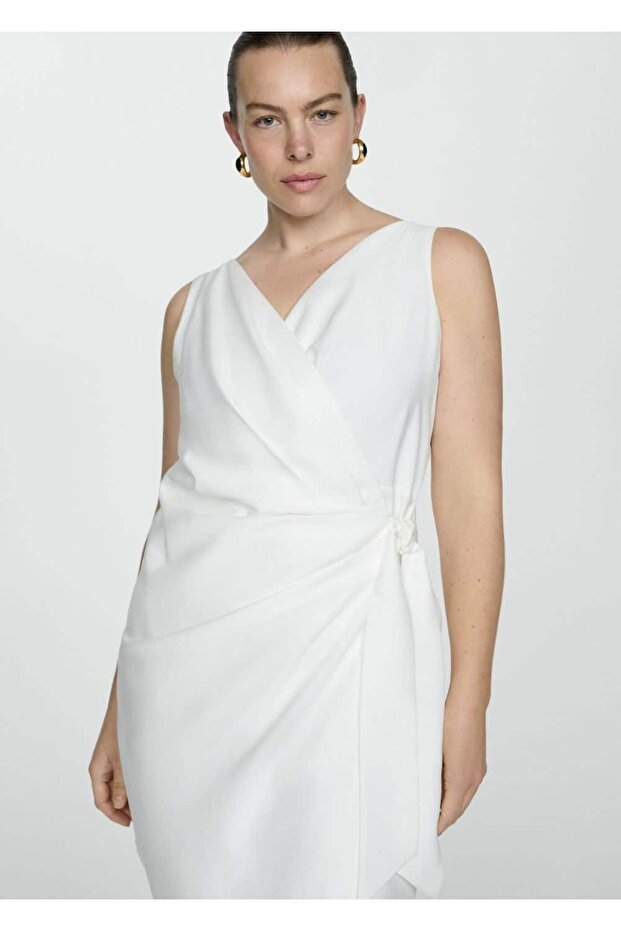 Fiyonklu anvelop elbise - 7