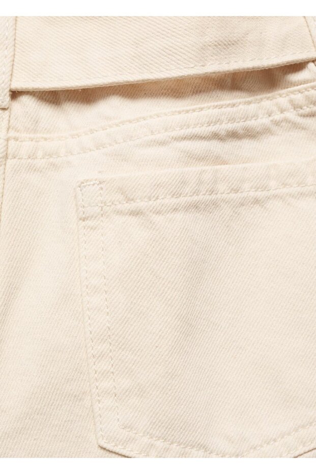 Kemerli paperbag şort - 6