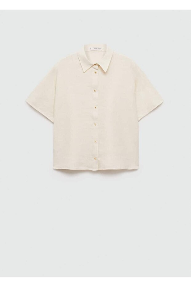 %100 keten gömlek - 3