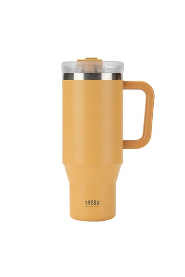 Qq Termos Sızdırmaz Pipetli Çift Duvarlı Vakumlu 1200ml Sarı - 1