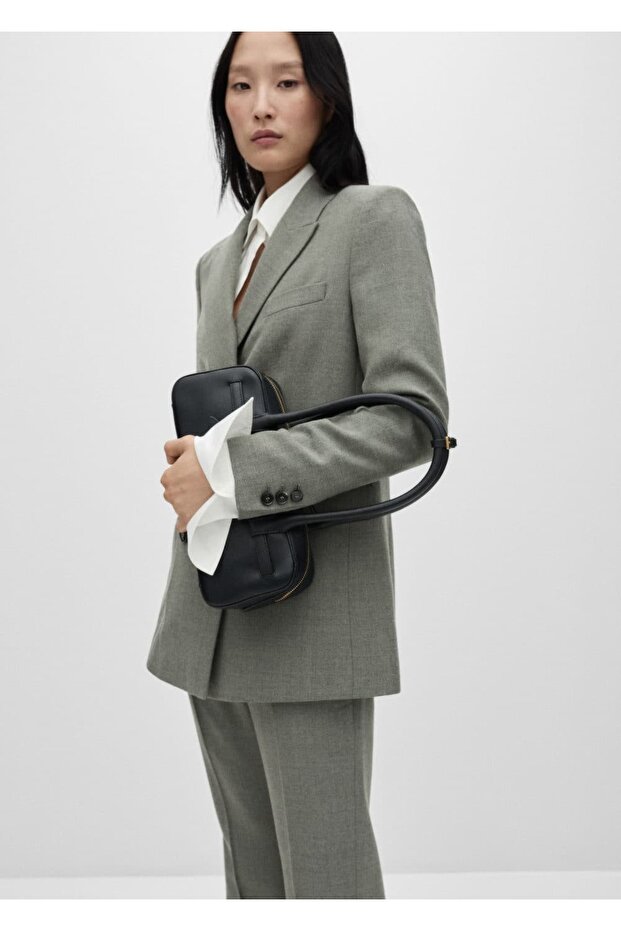 Kruvaze blazer ceket - 8