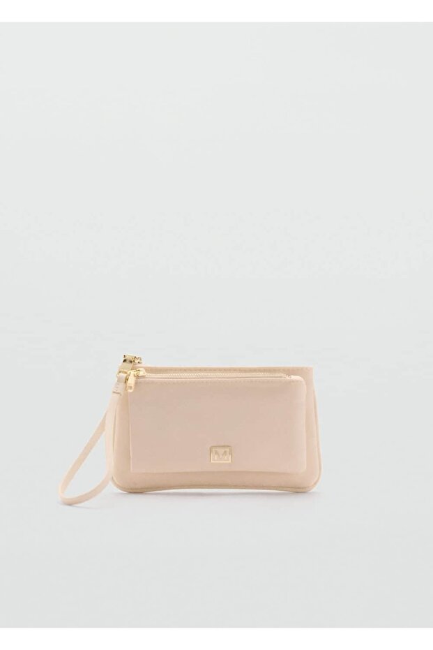 Çift bölmeli logolu bozuk para cüzdanı - 2