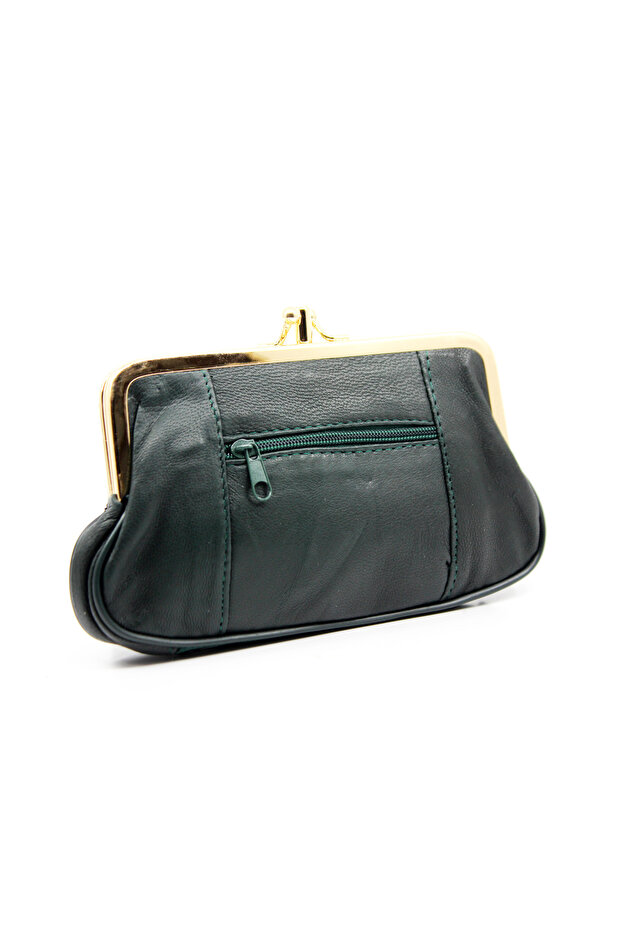 Genuine Leather Women's Wallet with Clip