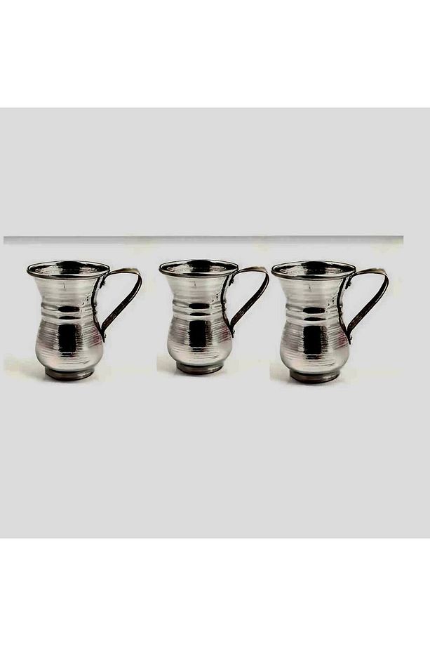 Bakır Görünümlü Alüminyum Kulplu Bardak Su&Ayran Bardağı Kulplu Bardak Kupa Bardak 1 Adet - 5