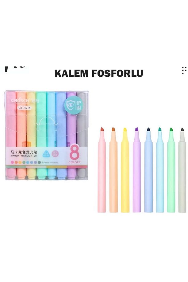 Tükenmez Kalem + Fosforlu Kalem Set - 2