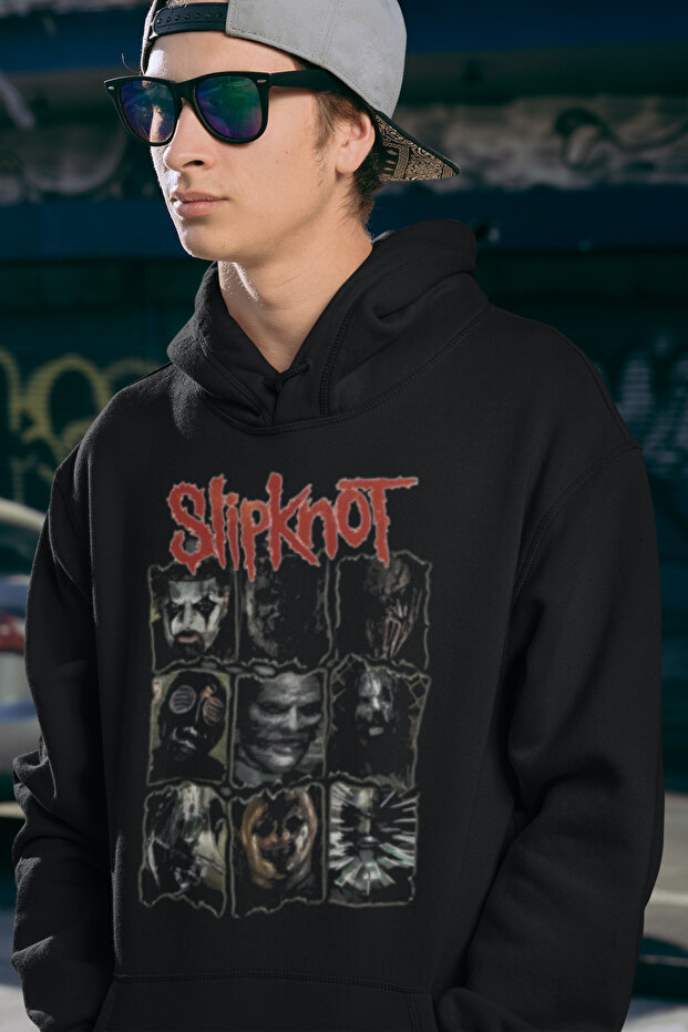 Slipknot Printed Unisex Oversize Rock Metal Hoodie