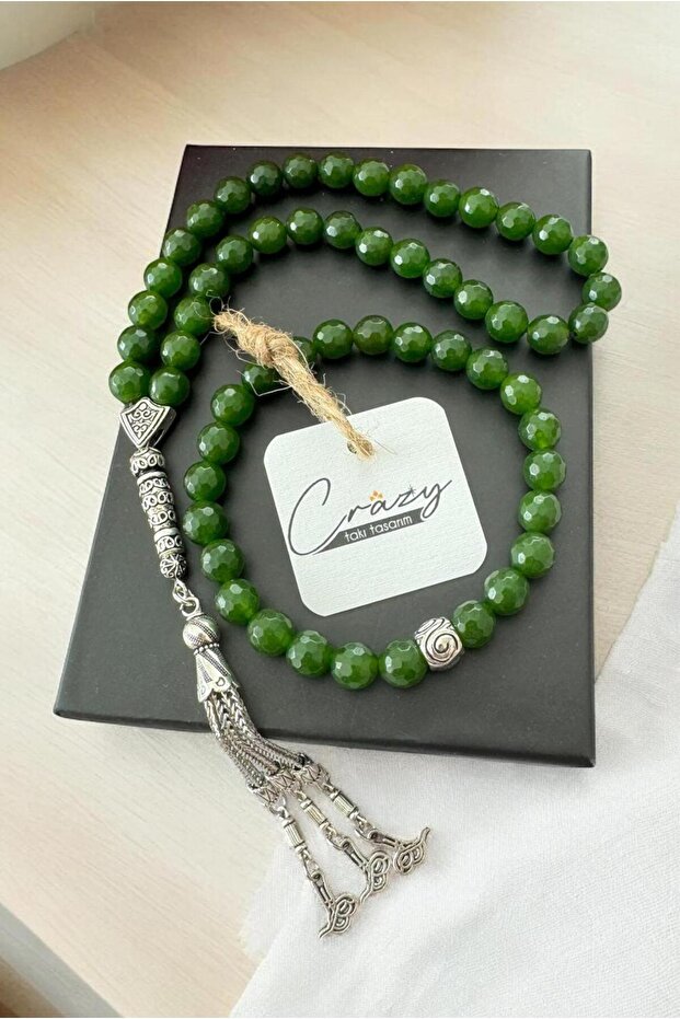 8 mm Natural Ceyt Stone Gift Bracelet & Rosary Combination