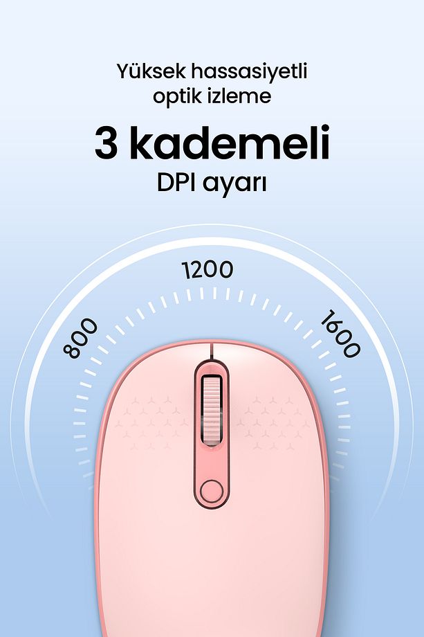 MX400 Prime Pro Sessiz Kablosuz Mouse Bluetooth ve 2.4GHz Wireless Bağlantı - Ayarlanabilir DPI - 4