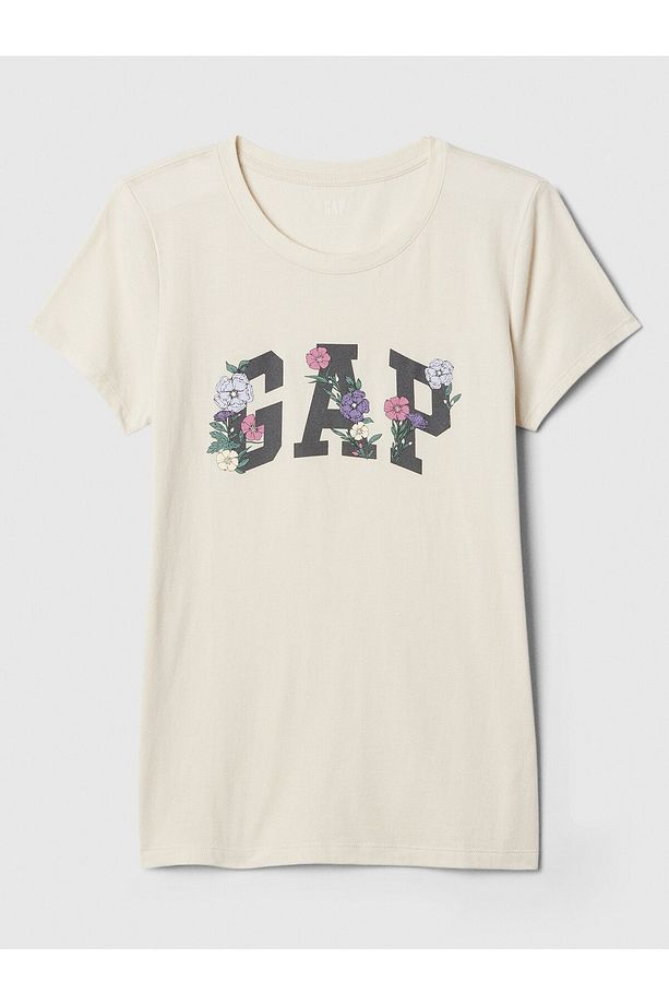 Kadın Kırık Beyaz Logo T-Shirt - 3