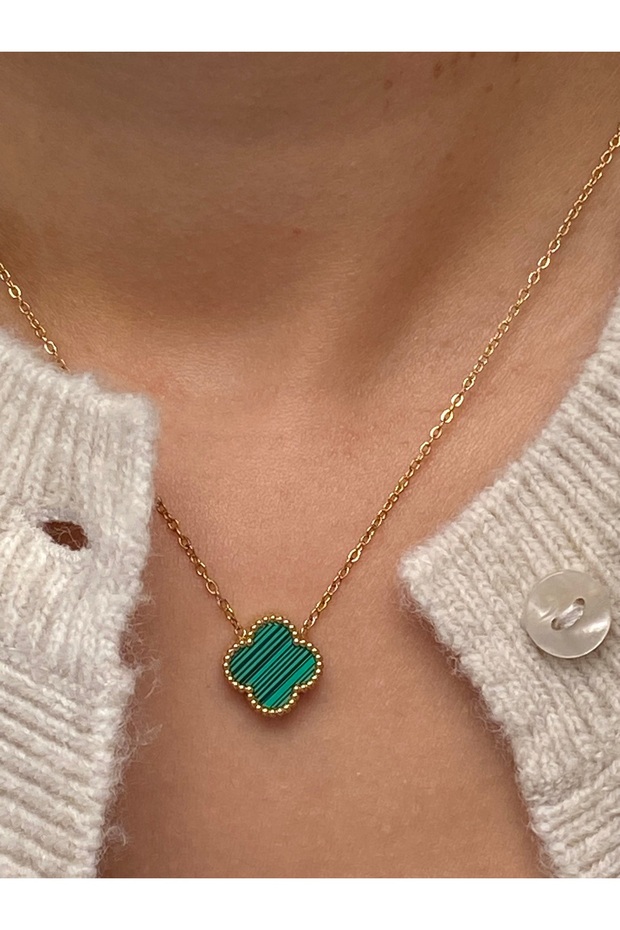 Çelik Van Cleef Yonca Model Kolye - 1