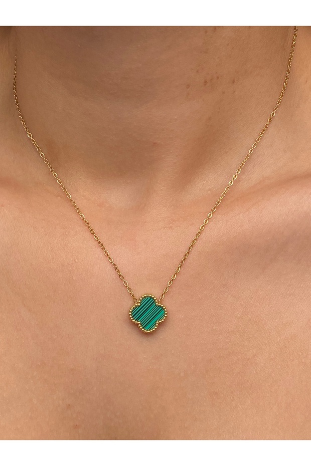 Çelik Van Cleef Yonca Model Kolye - 2