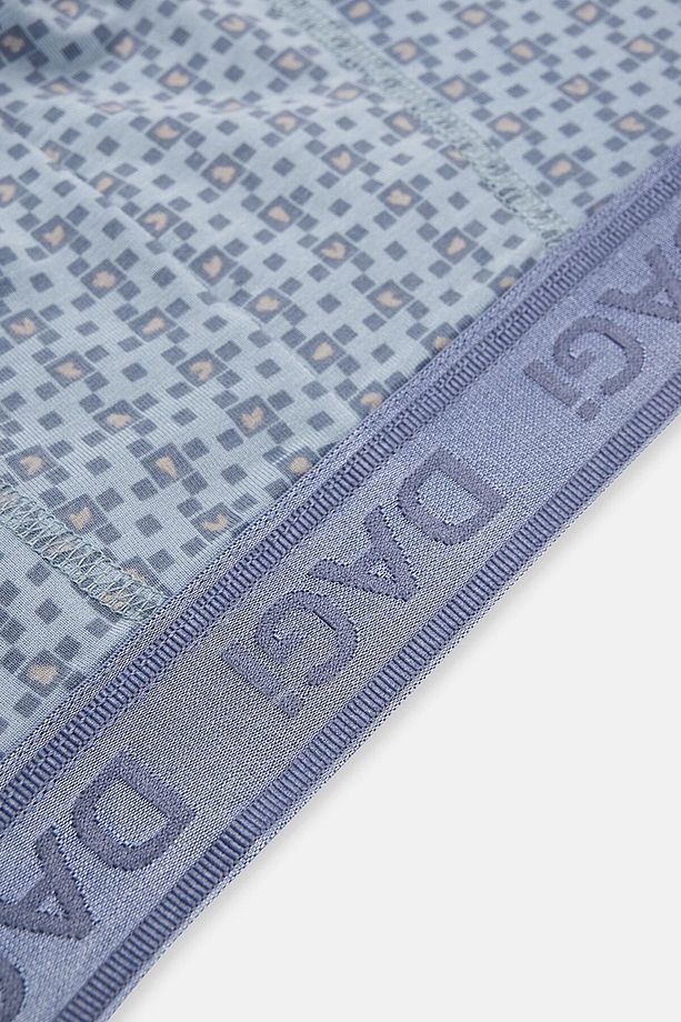 Açık Gri-Gri 4210 3'Lü Desenli Mıcro Modal Boxer - 4