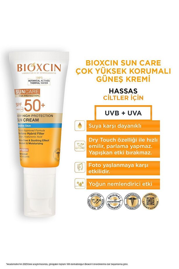 Sun Care Hassas Ciltler İçin Çok Yüksek Korumalı Güneş Kremi 50 SPF 50 Ml - 7