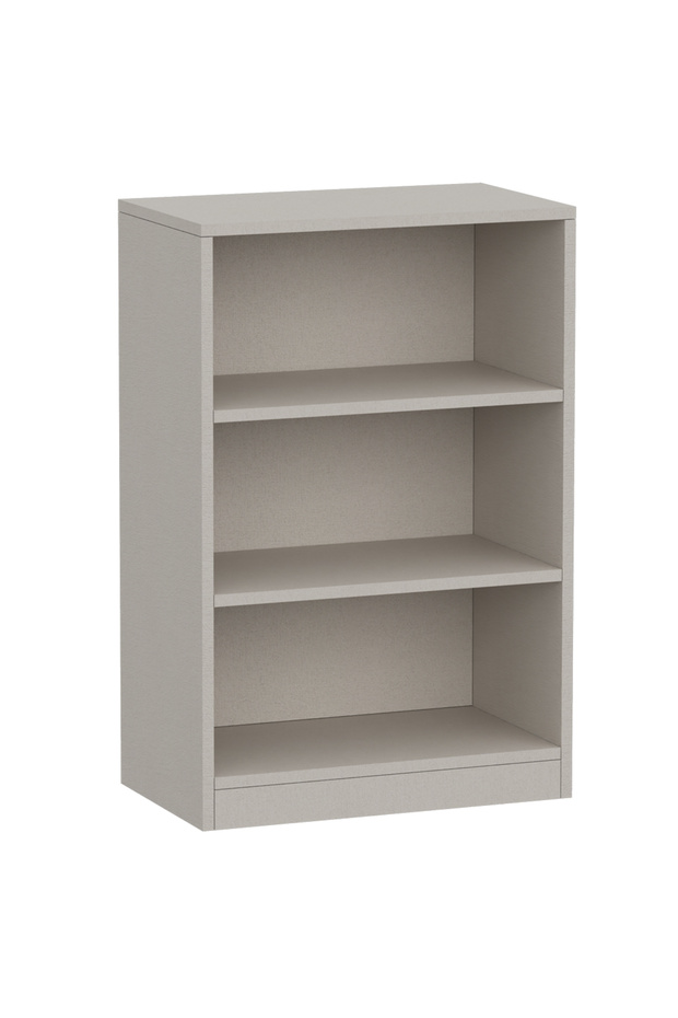 Wooden Storage Display Shelves 3-Tier Freestanding, Light Grey