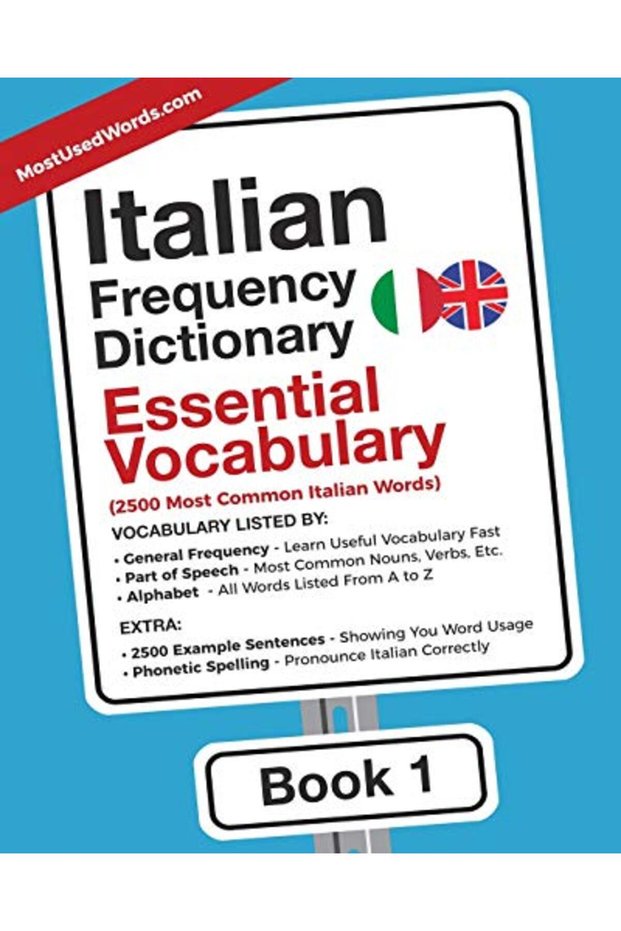 Italian Frequency Dictionary Essential Vocabulary 2500 Most Common Italian Words