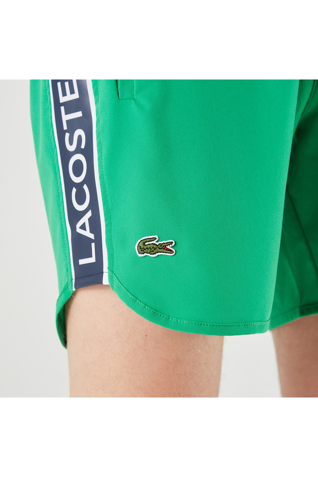 Erkek Baskılı Yeşil Mayo Şort - 5