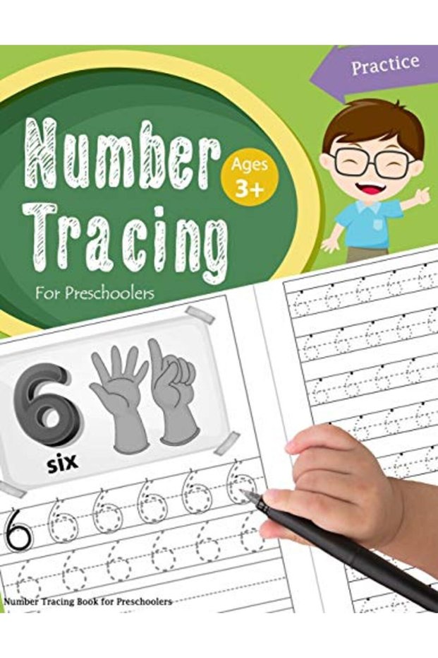 Number Tracing Book For Preschoolers Number Tracing Books For Kids Ages 35 Number Tracing Workboo