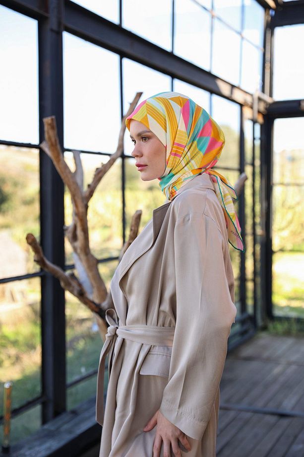 Boheme Collection Soft Eşarp Hardal Sarısı 1174-09 - 2