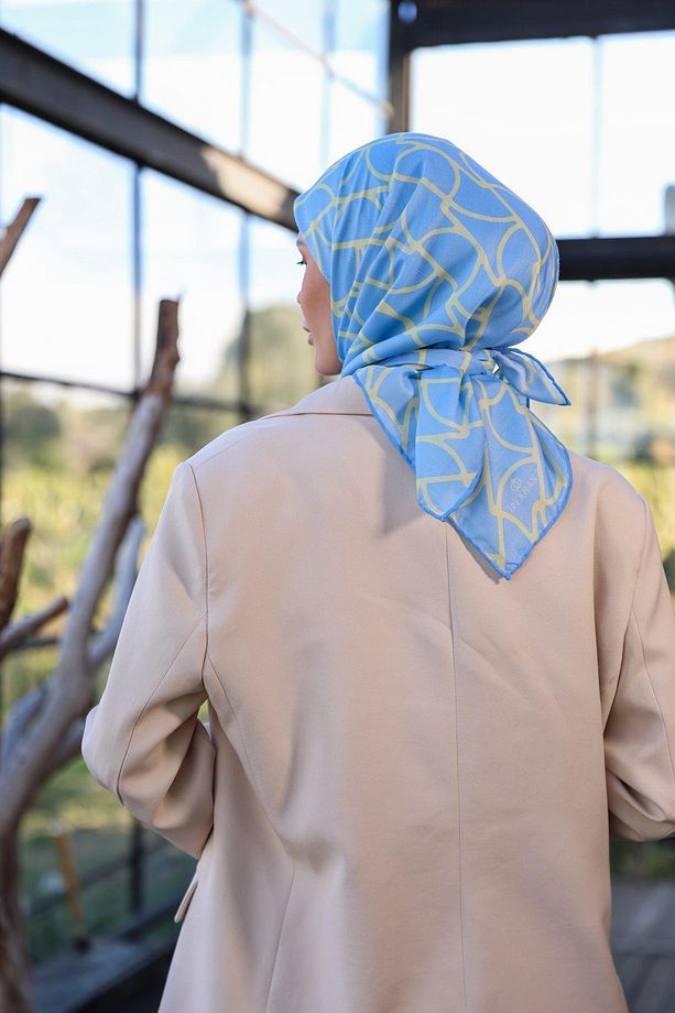 Boheme Collection Soft Eşarp Mavi 1175-02 - 3