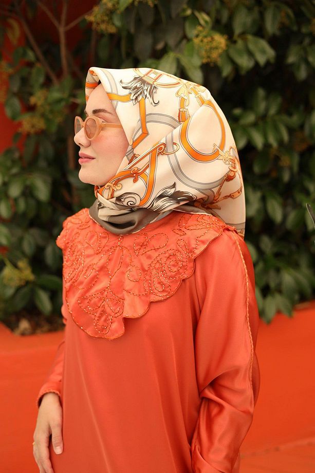 Twill İpek Eşarp 11436-04 - 1