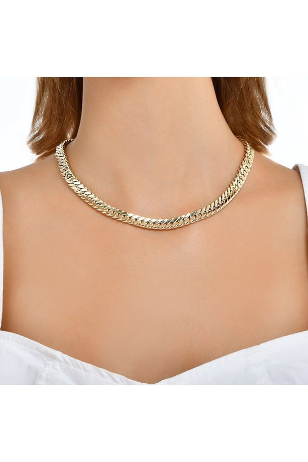 Zincir Formlu Altın Set - 14k - 4.81gr - 5